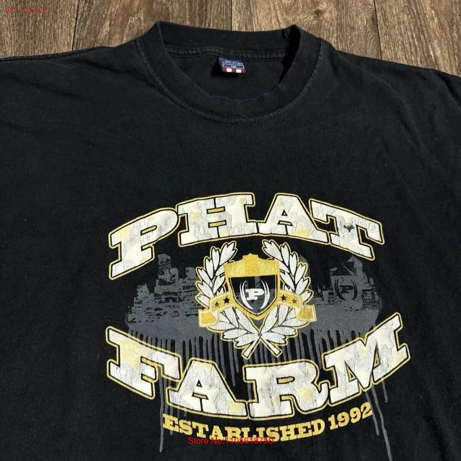 Kaos Hitam Vintage Y2K Phat Fa - Urban Farming Is ulasan dan harga